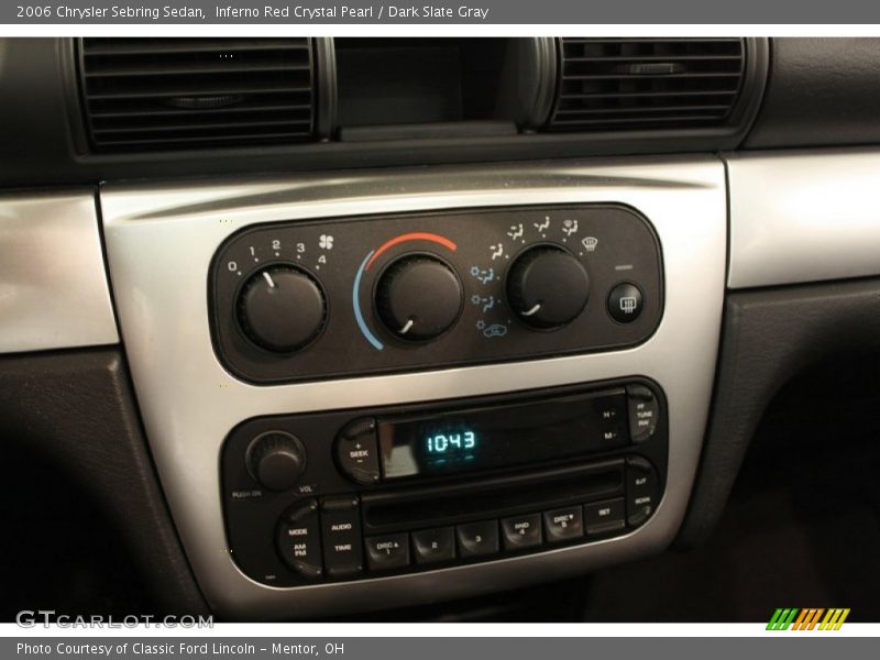 Inferno Red Crystal Pearl / Dark Slate Gray 2006 Chrysler Sebring Sedan
