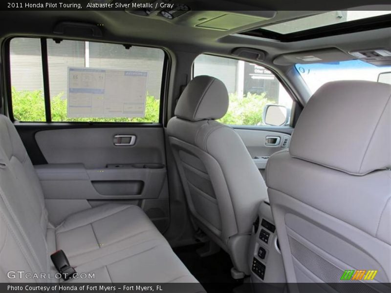 Alabaster Silver Metallic / Gray 2011 Honda Pilot Touring