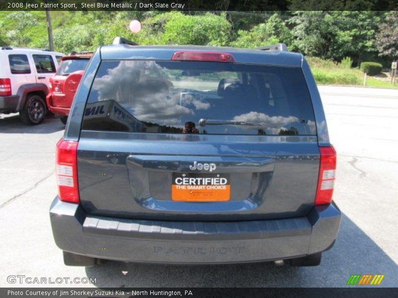 Steel Blue Metallic / Dark Slate Gray 2008 Jeep Patriot Sport