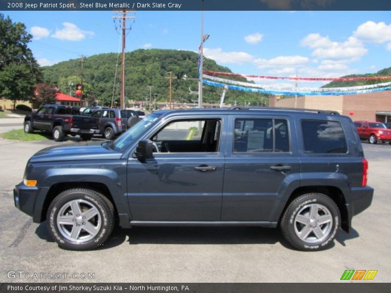 Steel Blue Metallic / Dark Slate Gray 2008 Jeep Patriot Sport