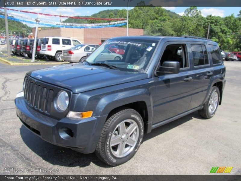 Steel Blue Metallic / Dark Slate Gray 2008 Jeep Patriot Sport