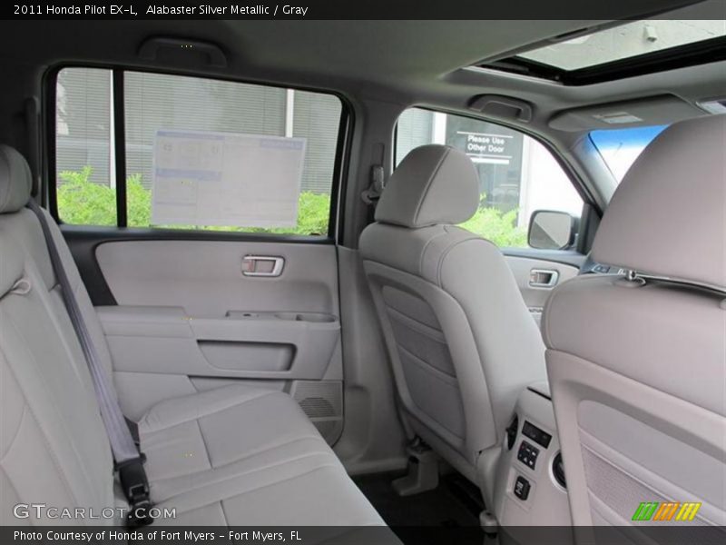 Alabaster Silver Metallic / Gray 2011 Honda Pilot EX-L