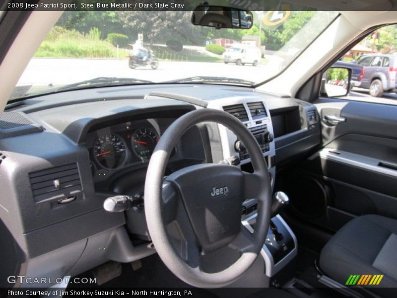 Steel Blue Metallic / Dark Slate Gray 2008 Jeep Patriot Sport