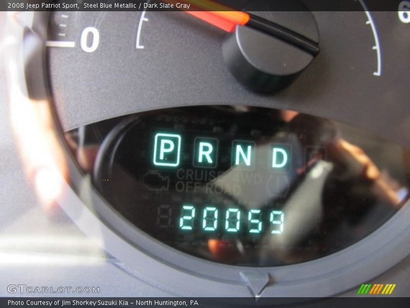 Steel Blue Metallic / Dark Slate Gray 2008 Jeep Patriot Sport