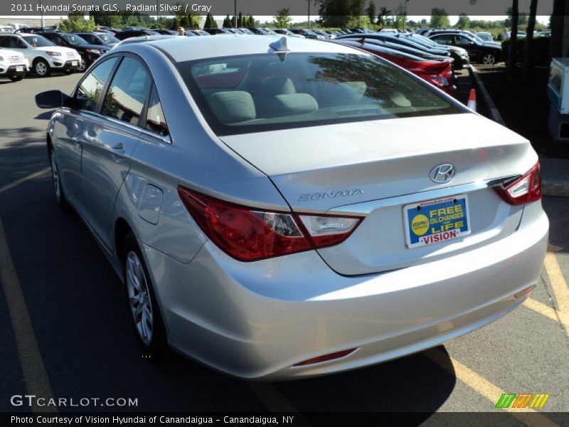 Radiant Silver / Gray 2011 Hyundai Sonata GLS