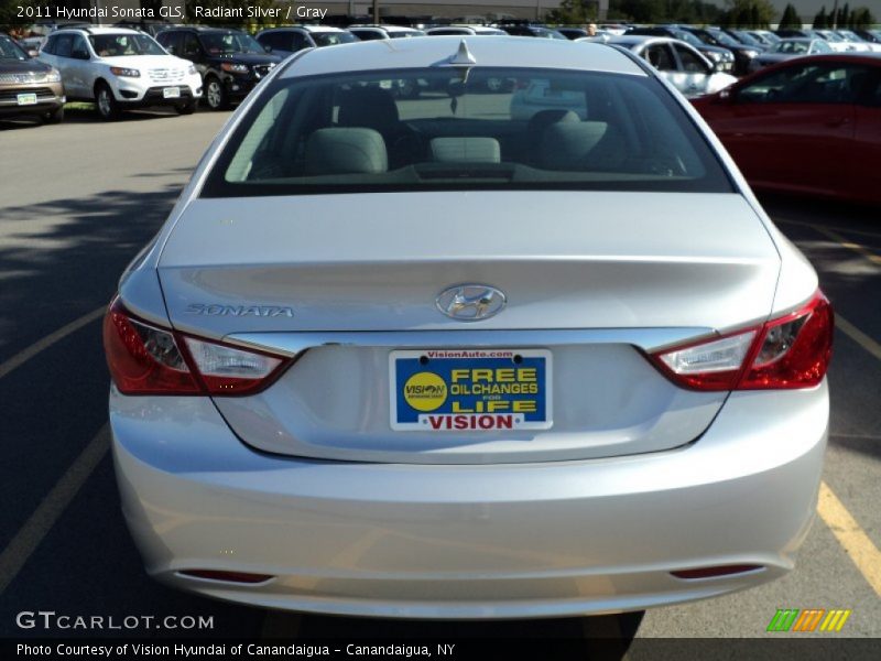 Radiant Silver / Gray 2011 Hyundai Sonata GLS