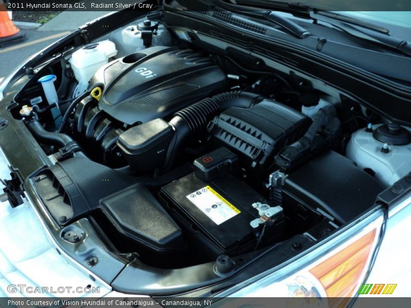 Radiant Silver / Gray 2011 Hyundai Sonata GLS