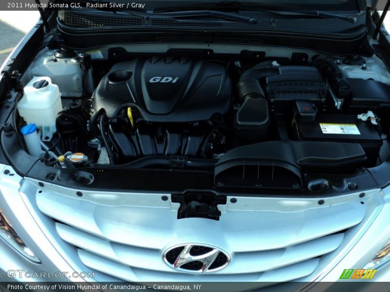 Radiant Silver / Gray 2011 Hyundai Sonata GLS