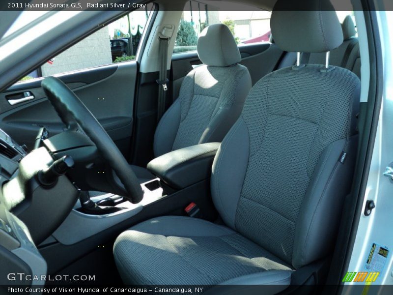 Radiant Silver / Gray 2011 Hyundai Sonata GLS