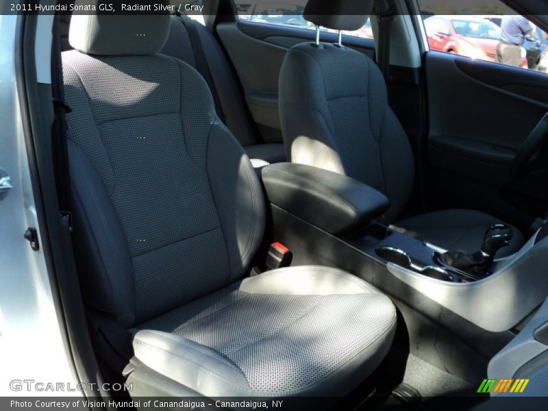 Radiant Silver / Gray 2011 Hyundai Sonata GLS