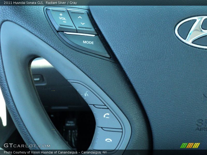 Radiant Silver / Gray 2011 Hyundai Sonata GLS