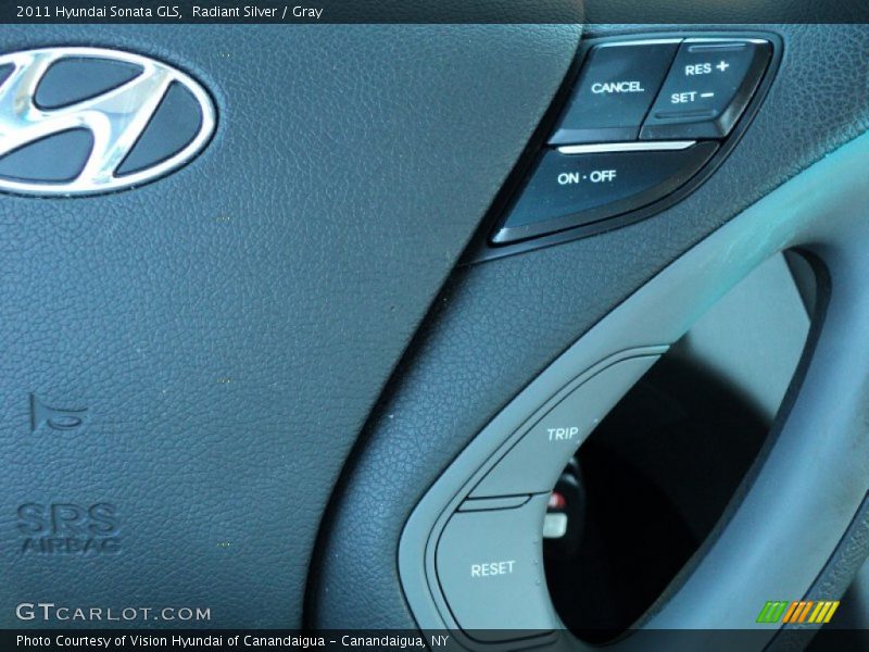 Radiant Silver / Gray 2011 Hyundai Sonata GLS