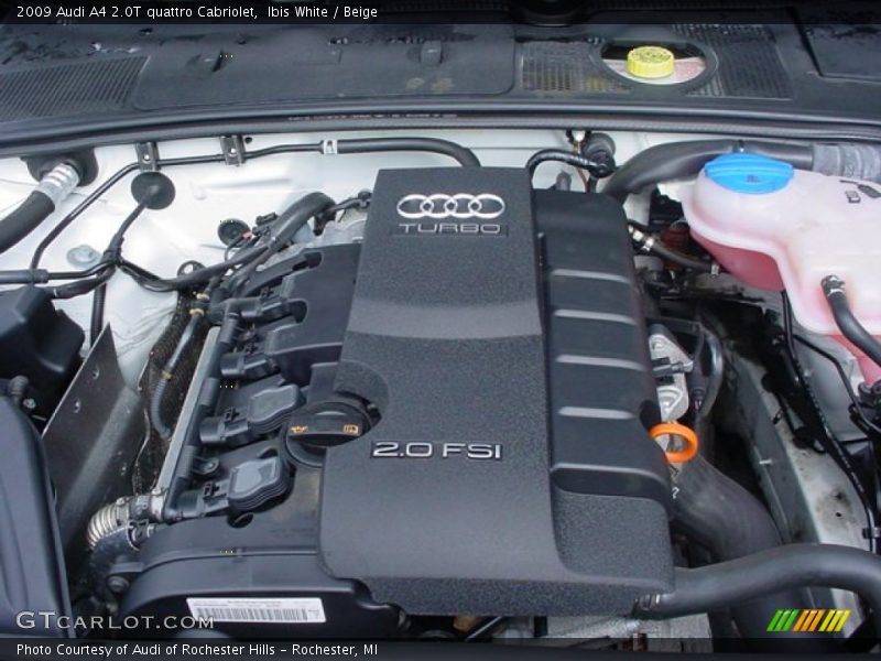  2009 A4 2.0T quattro Cabriolet Engine - 2.0 Liter FSI Turbocharged DOHC 16-Valve VVT 4 Cylinder