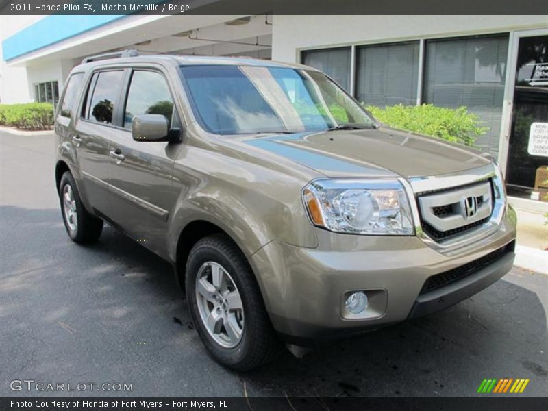 Mocha Metallic / Beige 2011 Honda Pilot EX