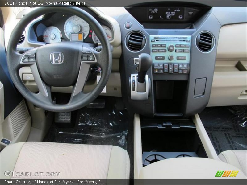 Mocha Metallic / Beige 2011 Honda Pilot EX
