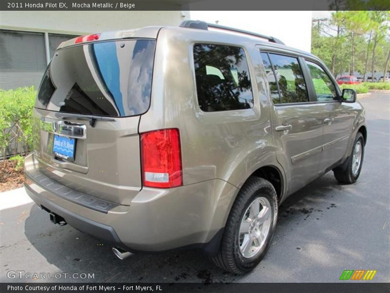 Mocha Metallic / Beige 2011 Honda Pilot EX