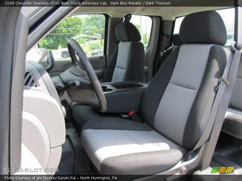 Dark Blue Metallic / Dark Titanium 2008 Chevrolet Silverado 1500 Work Truck Extended Cab