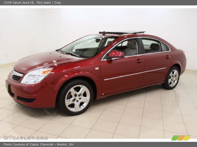 Red Jewel / Gray 2008 Saturn Aura XE