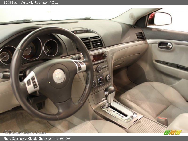 Red Jewel / Gray 2008 Saturn Aura XE