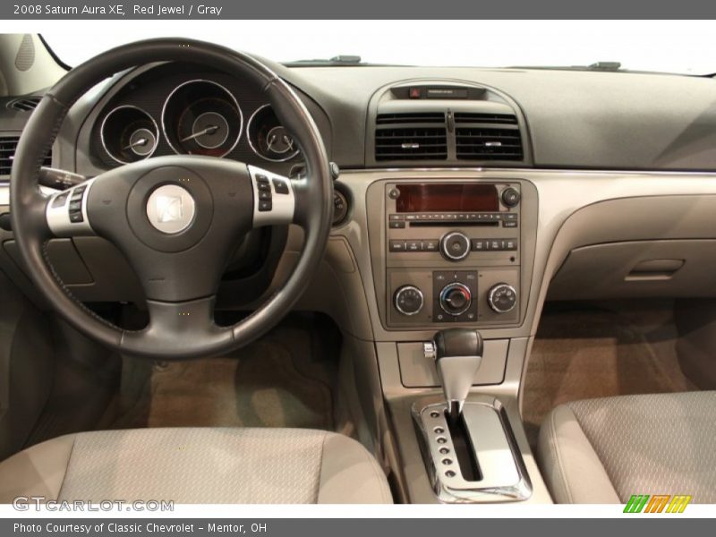 Red Jewel / Gray 2008 Saturn Aura XE
