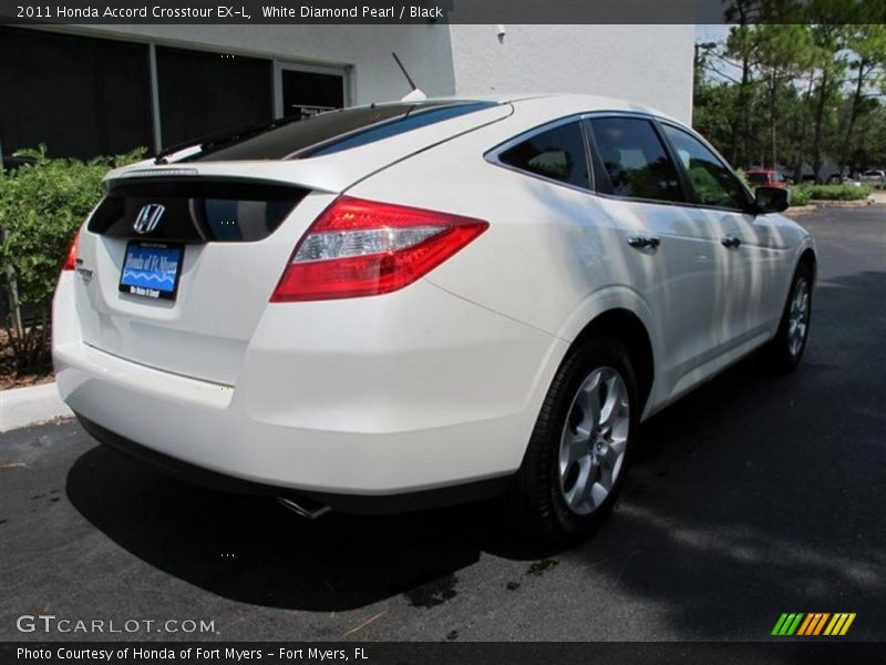 White Diamond Pearl / Black 2011 Honda Accord Crosstour EX-L