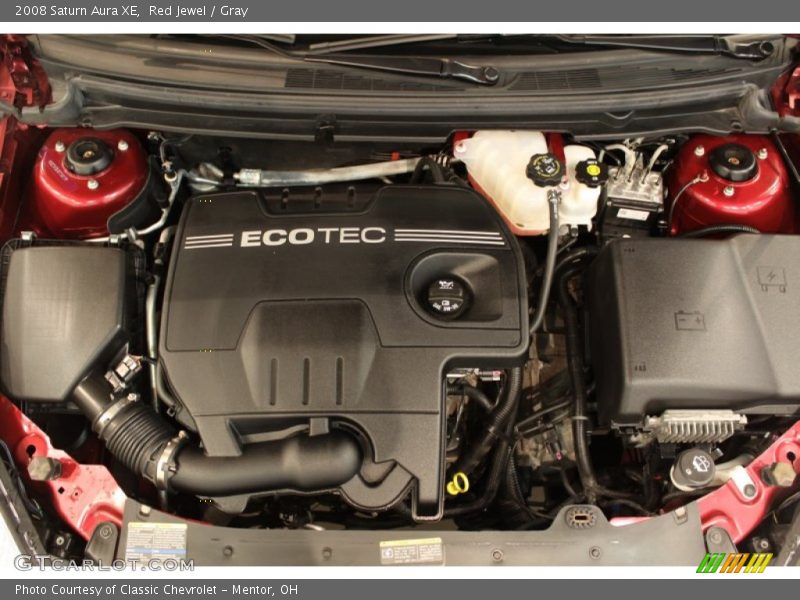 Red Jewel / Gray 2008 Saturn Aura XE