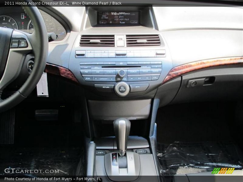 White Diamond Pearl / Black 2011 Honda Accord Crosstour EX-L