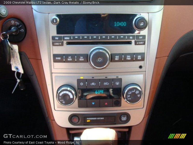 Dark Gray Metallic / Ebony/Brick 2009 Chevrolet Malibu LTZ Sedan