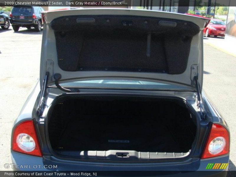 Dark Gray Metallic / Ebony/Brick 2009 Chevrolet Malibu LTZ Sedan