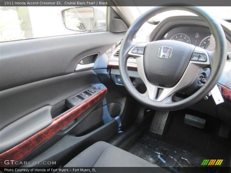 Crystal Black Pearl / Black 2011 Honda Accord Crosstour EX