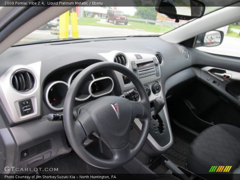 Liquid Platinum Metallic / Ebony 2009 Pontiac Vibe 2.4