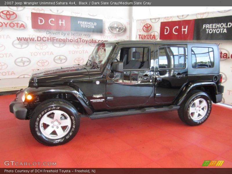 Black / Dark Slate Gray/Medium Slate Gray 2007 Jeep Wrangler Unlimited Sahara 4x4