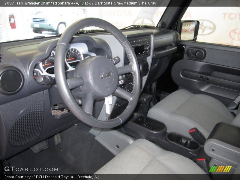 Black / Dark Slate Gray/Medium Slate Gray 2007 Jeep Wrangler Unlimited Sahara 4x4