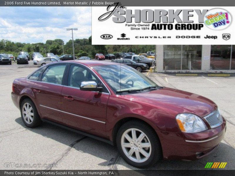 Merlot Metallic / Pebble Beige 2006 Ford Five Hundred Limited