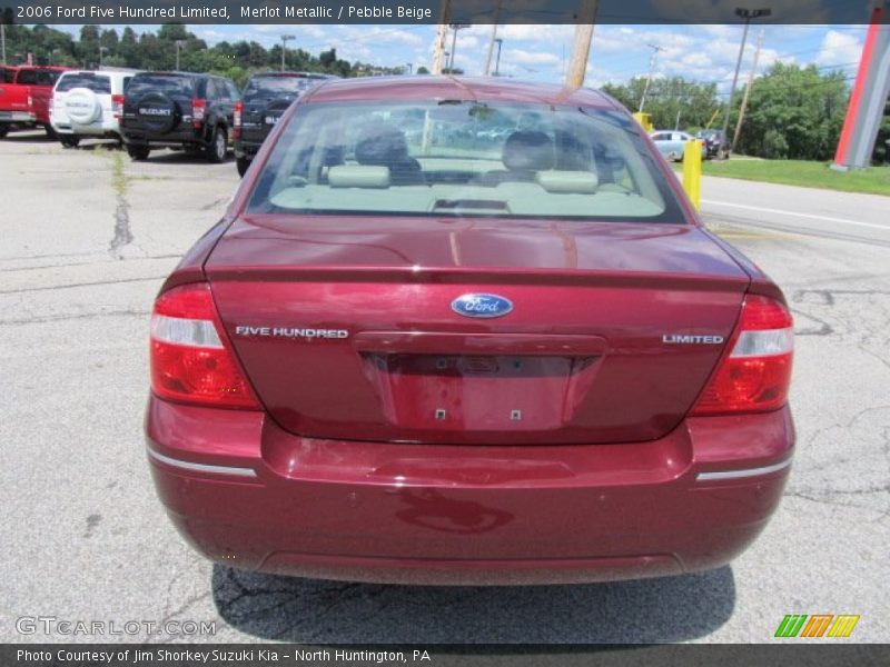 Merlot Metallic / Pebble Beige 2006 Ford Five Hundred Limited