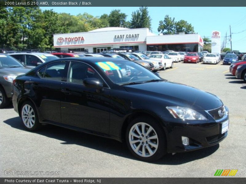 Obsidian Black / Black 2008 Lexus IS 250 AWD