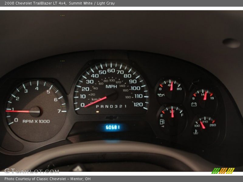 Summit White / Light Gray 2008 Chevrolet TrailBlazer LT 4x4