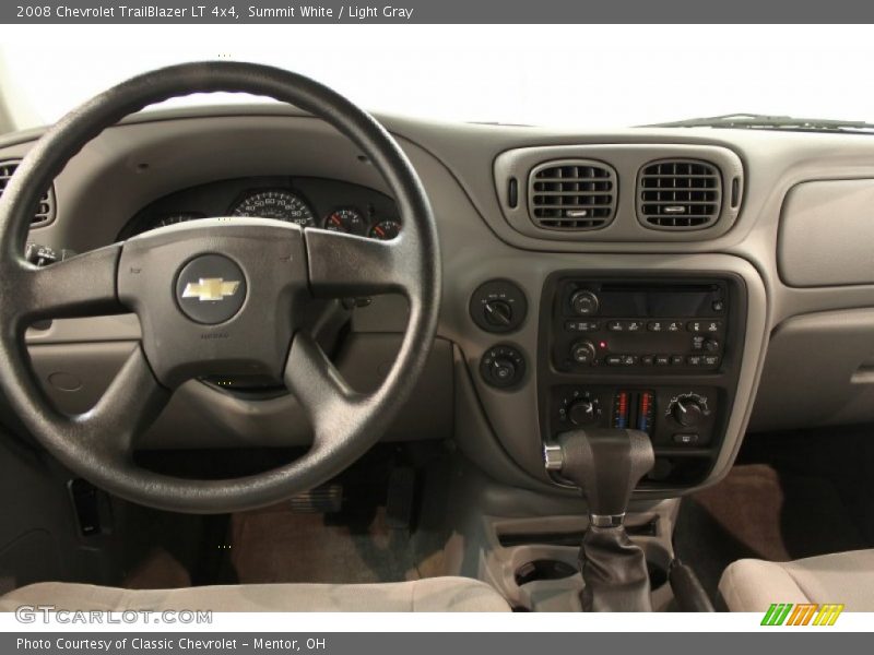 Summit White / Light Gray 2008 Chevrolet TrailBlazer LT 4x4