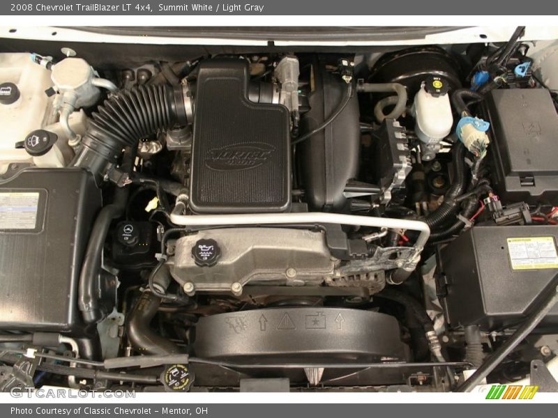 Summit White / Light Gray 2008 Chevrolet TrailBlazer LT 4x4