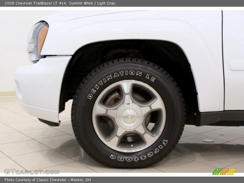 Summit White / Light Gray 2008 Chevrolet TrailBlazer LT 4x4
