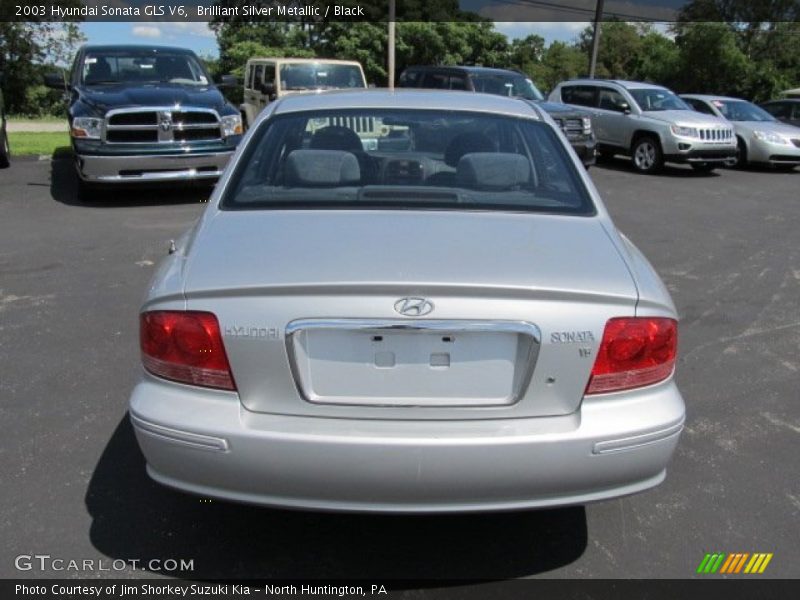 Brilliant Silver Metallic / Black 2003 Hyundai Sonata GLS V6