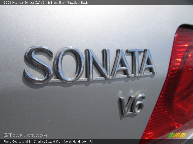 Brilliant Silver Metallic / Black 2003 Hyundai Sonata GLS V6