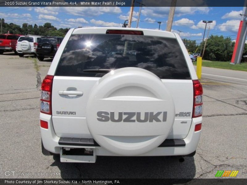 White Water Pearl / Beige 2010 Suzuki Grand Vitara Premium 4x4