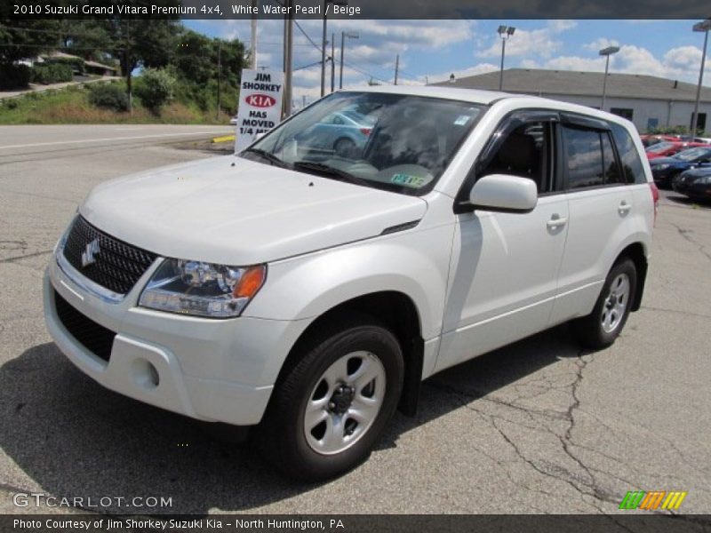 White Water Pearl / Beige 2010 Suzuki Grand Vitara Premium 4x4