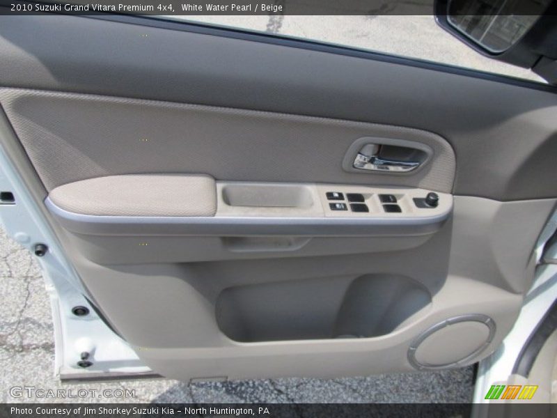 White Water Pearl / Beige 2010 Suzuki Grand Vitara Premium 4x4