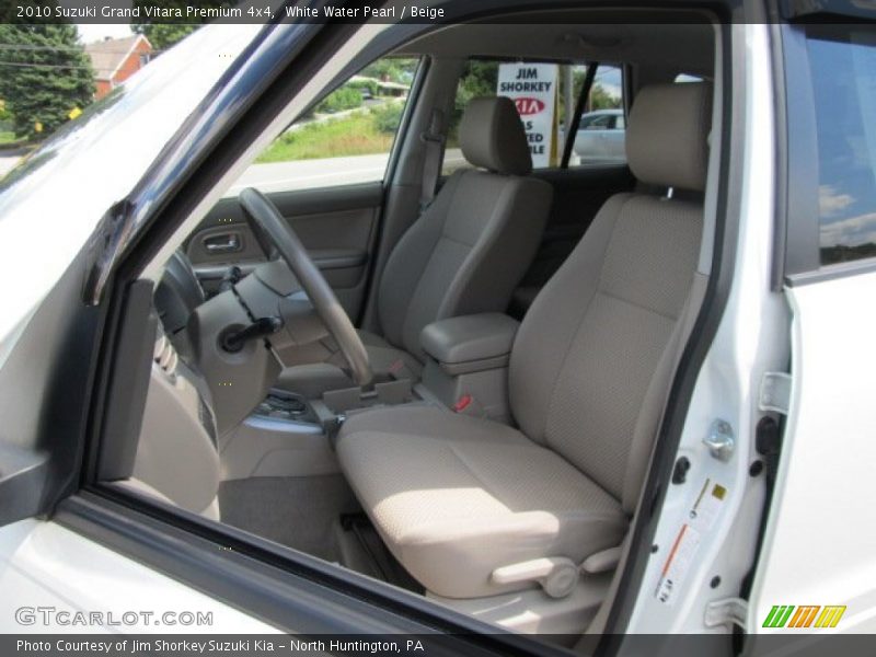 White Water Pearl / Beige 2010 Suzuki Grand Vitara Premium 4x4