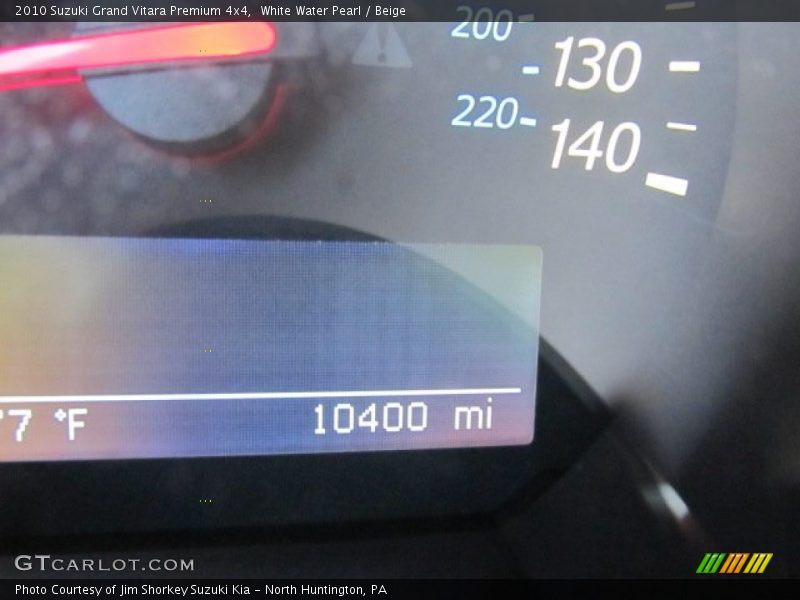 White Water Pearl / Beige 2010 Suzuki Grand Vitara Premium 4x4