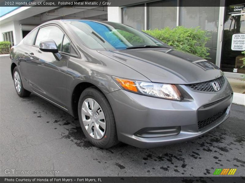 Polished Metal Metallic / Gray 2012 Honda Civic LX Coupe