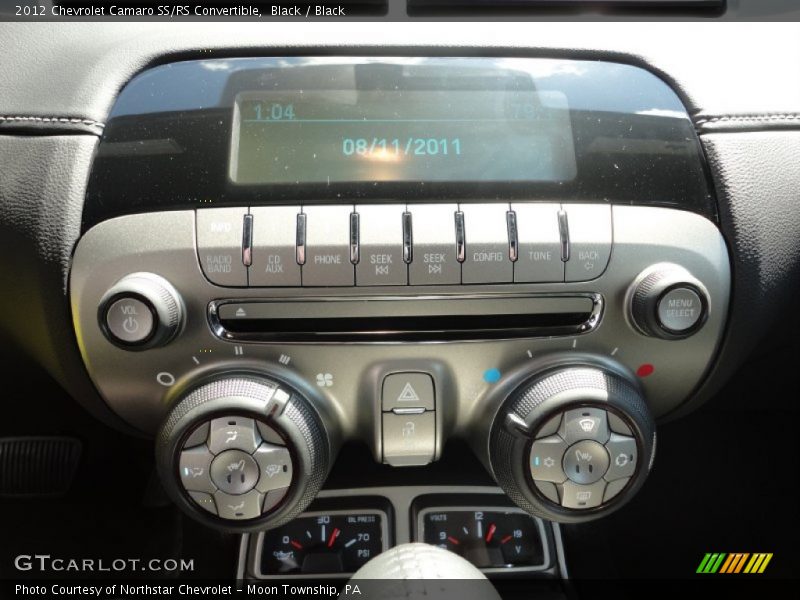 Controls of 2012 Camaro SS/RS Convertible