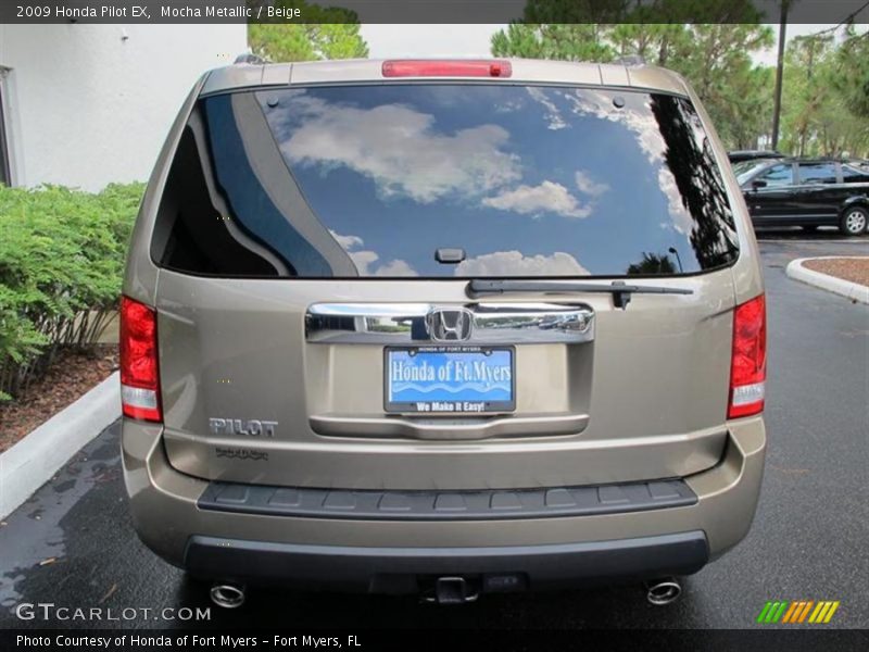 Mocha Metallic / Beige 2009 Honda Pilot EX
